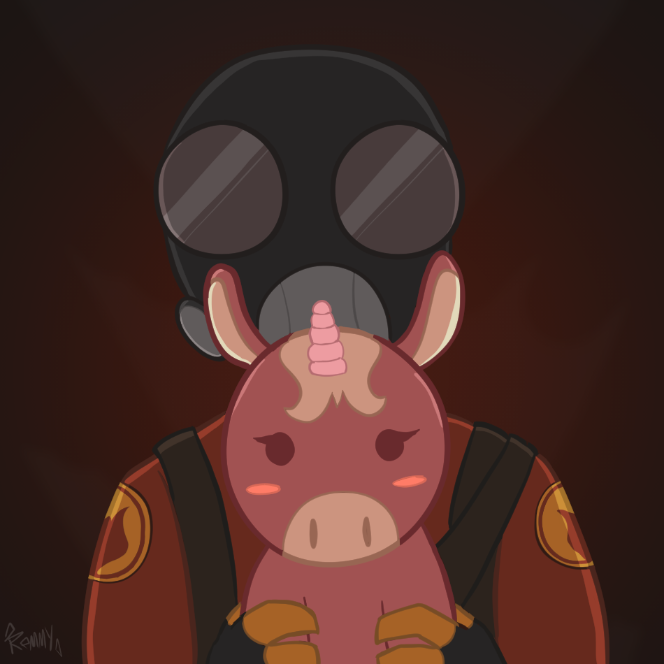  Aug '24 - Fanart - Pyro w/ her Balloonicorn!! :D